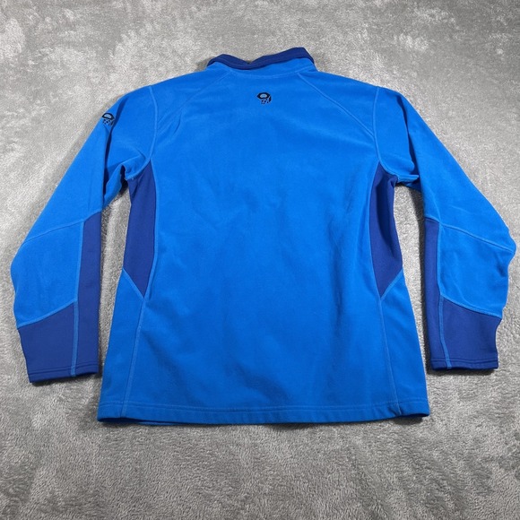 Mountain Hardwear Classic‎ Micro Pullover Mens Large Blue Fleece 1/4 Zip Hiking - Picture 2 of 10